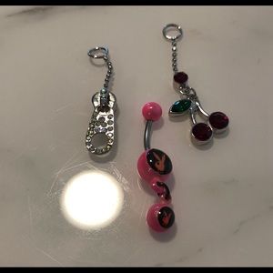 Playboy bunny belly jewelry and charms